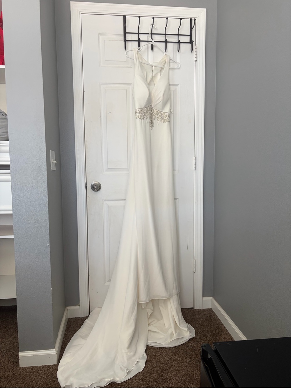 Ivory Bridal Gown with Beaded Waist